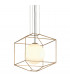 Silhouette 1 Light Pendant Gold Leaf Glass