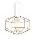 Silhouette 1 Light Pendant Gold Leaf Glass