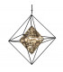Epic 4 Light Pendant Forged Iron Glass