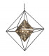 Epic 6 Light Pendant Forged Iron Glass