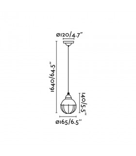 1 Light Dome Ceiling Pendant Green, E27 - 2
