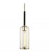 Aeon 1 Light Mini Pendant Carbide Black & Polished Nickel Glass