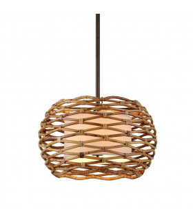 Balboa 6 Light Chandelier Natural Rattan