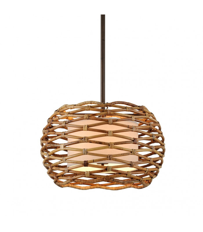 Balboa 6 Light Chandelier Natural Rattan