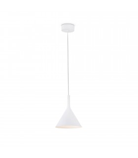 LED Small Dome Ceiling Pendant Light White - 1
