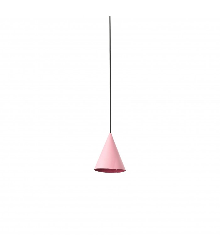 LED Slim Dome Ceiling Pendant Light Pink 10cm - 1