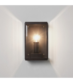 Homefield Outdoor Small Wall Lantern Textured Black IP44 E14-2