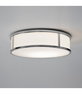 Mashiko LED 30cm Round Bathroom Flush Ceiling Light Polished Chrome IP44-2