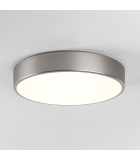 Mallon LED Bathroom Flush Ceiling Light Matt Nickel IP44-1