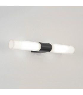 Padova Bathroom Over Mirror Wall 2 Light Matt Black IP44-1