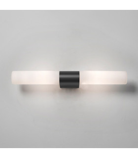 Padova Bathroom Over Mirror Wall 2 Light Matt Black IP44-2