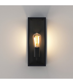 Messina Outdoor Wall Lantern Textured Black IP44 E27-2