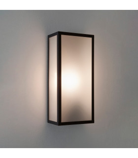 Messina Outdoor Sensor Wall Lantern Black IP44 E27-1