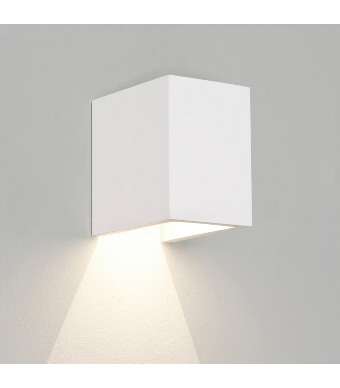 Parma 100 3000K LED 1 Light Indoor Up Down Wall Light Plaster-1