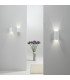 Parma 100 3000K LED 1 Light Indoor Up Down Wall Light Plaster-5