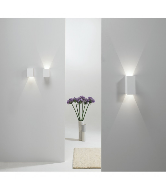 Parma 100 3000K LED 1 Light Indoor Up Down Wall Light Plaster-6