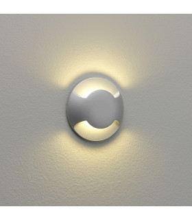 Beam Two LED 1 Light Outdoor Wall Light Painted Silver IP67-1