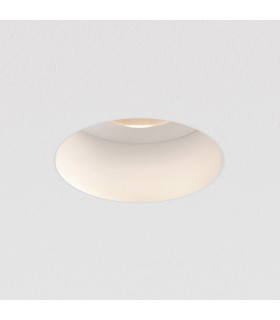 Trimless Round Adjustable Downlight Matt White GU10-1