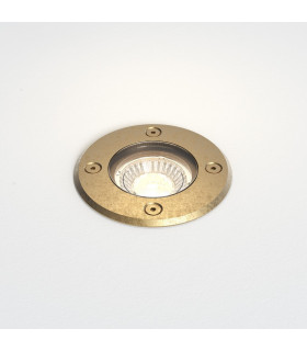 Gramos Outdoor Round Coastal Recessed Ground Light Solid Brass-1