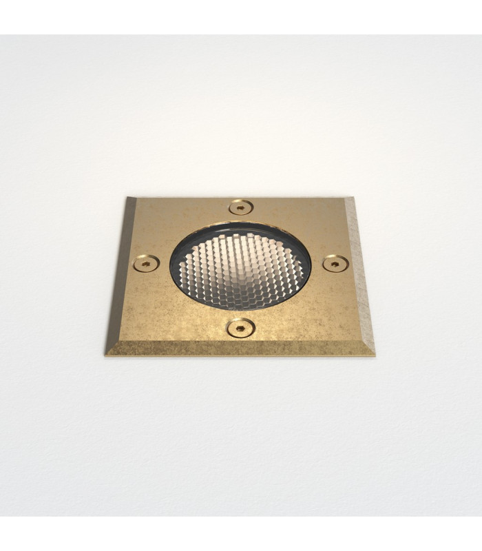 Gramos Outdoor Square Coastal Recessed Ground Light Solid Brass-2