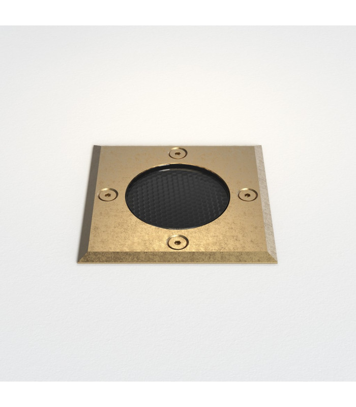 Gramos Outdoor Square Coastal Recessed Ground Light Solid Brass-3
