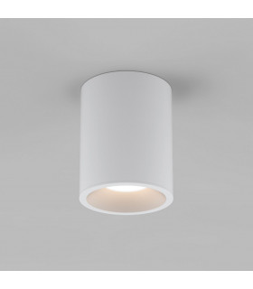 Kos Outdoor Round Surface Mounted LED Downlight Textured White IP65-1