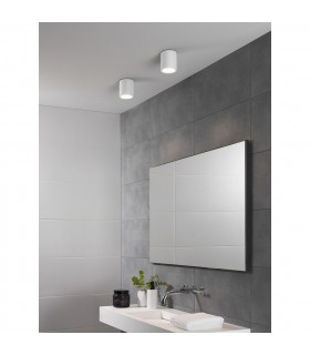 Kos Outdoor Round Surface Mounted LED Downlight Textured White IP65-2