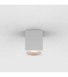 Kos Outdoor Square Surface Mounted LED Downlight Textured White IP65