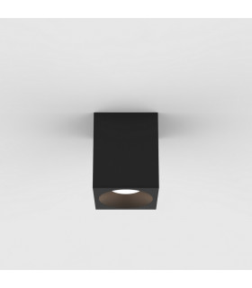 Kos Outdoor Square Surface Mounted LED Downlight Textured Black IP65