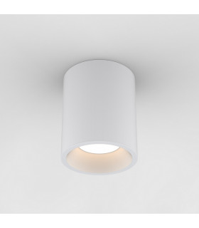 Kos Outdoor Round Surface Mounted LED Downlight Textured White IP65