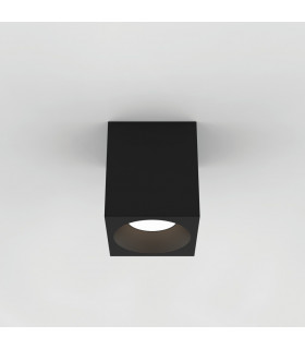 Kos Outdoor Square Surface Mounted LED Downlight Textured Black IP65