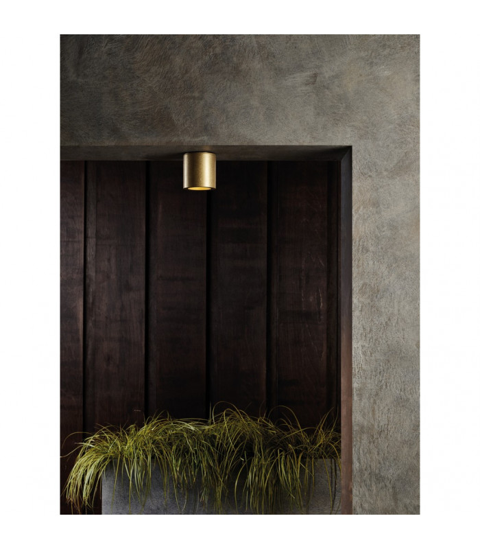 Kos Coastal Outdoor Round Surface Mounted Downlight Solid Brass IP44-3