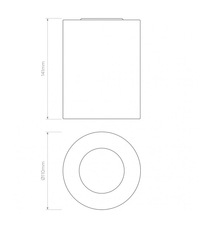 Kos Coastal Outdoor Round Surface Mounted Downlight Solid Brass IP44-4
