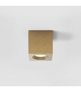 Kos Coastal Outdoor Square Surface Mounted Downlight Solid Brass IP44-1