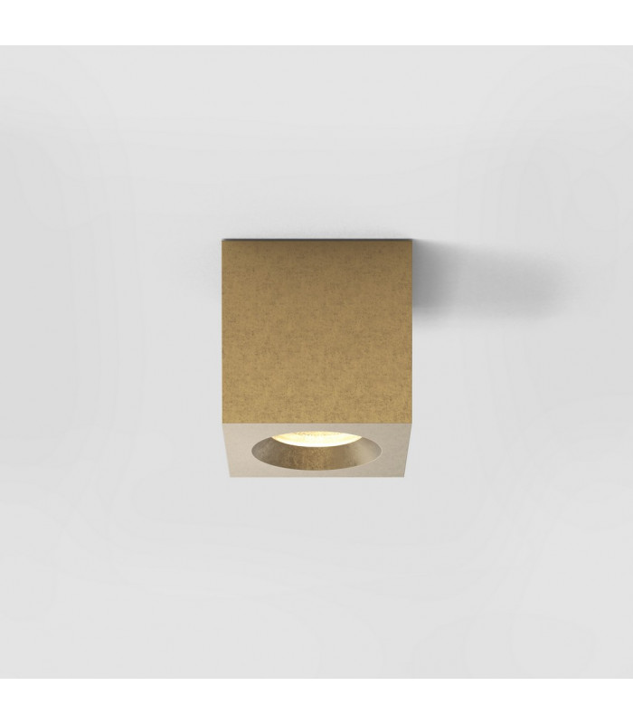 Kos Coastal Outdoor Square Surface Mounted Downlight Solid Brass IP44-1