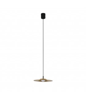 LED 1 Light Dome Ceiling Pendant Brass - 1