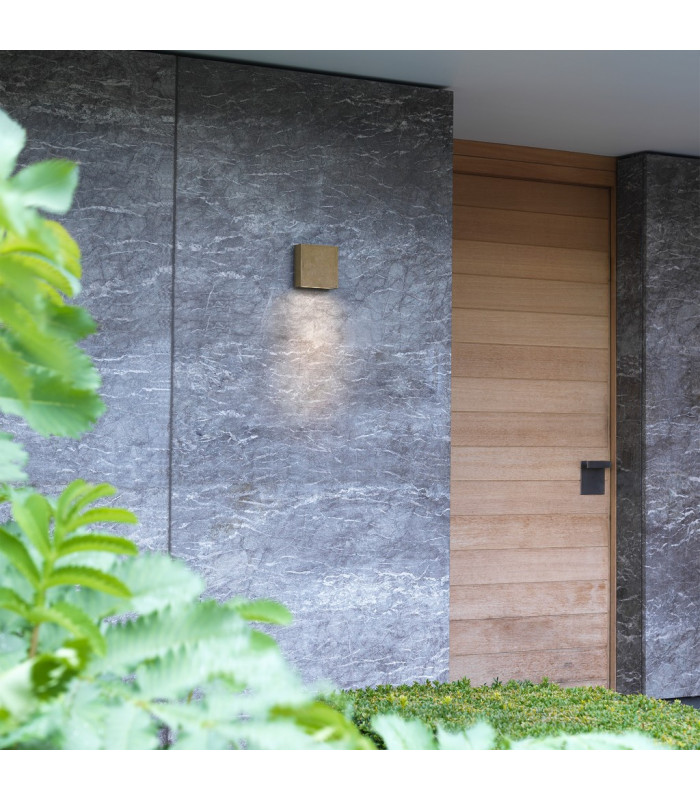 Elis LED Outdoor Coastal Wall Light Solid Brass IP54-3