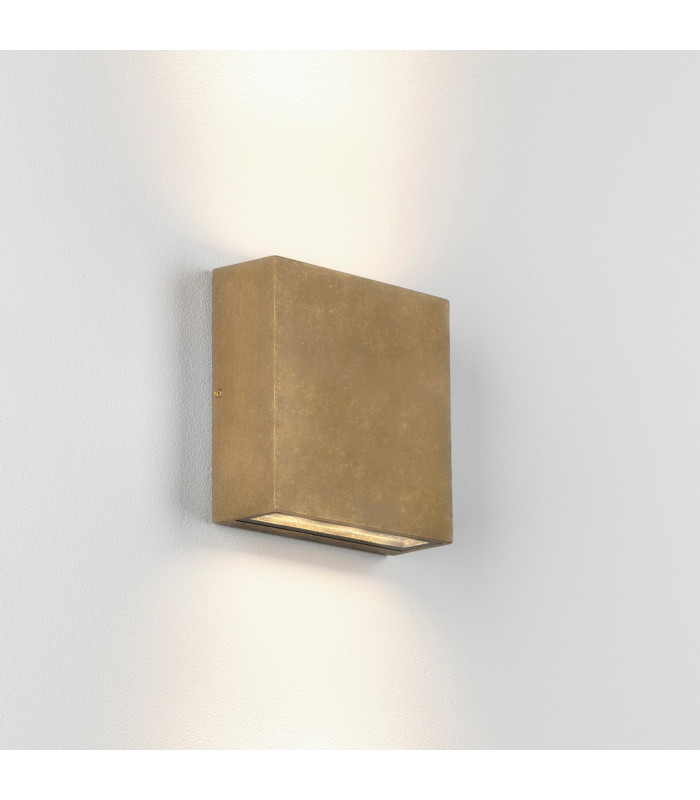 Elis LED Outdoor Coastal Up Down Wall Light Solid Brass IP54-1