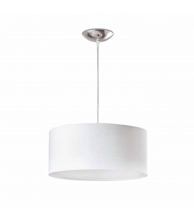 2 Light  Small Round Ceiling Pendant White, E27 - 1