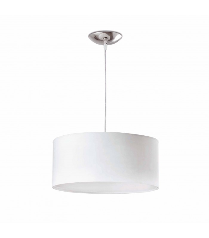2 Light  Small Round Ceiling Pendant White, E27 - 1