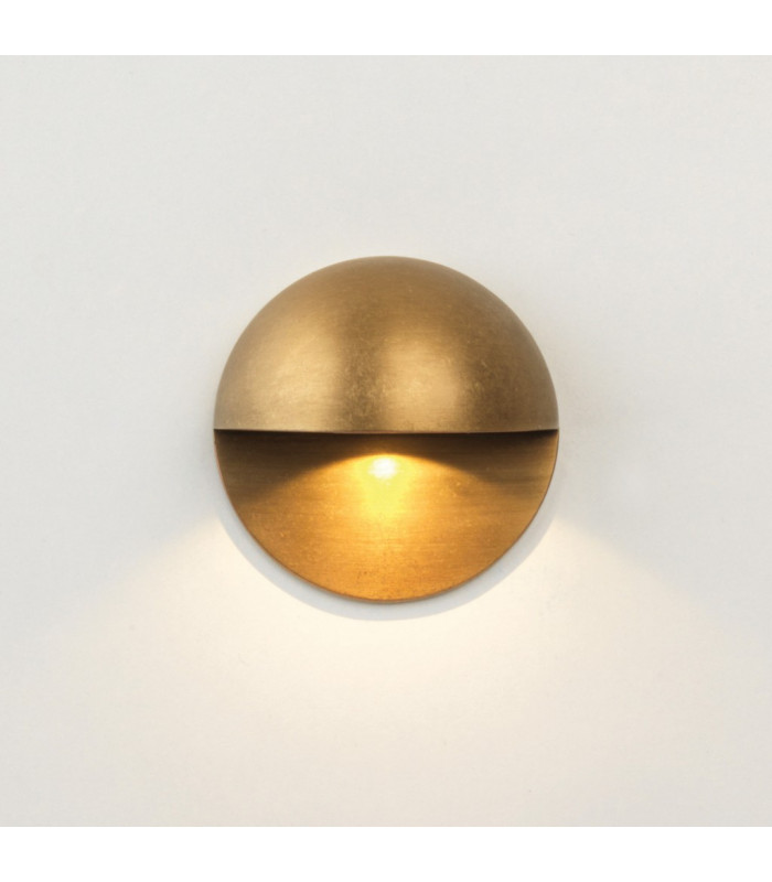 Tivola LED Outdoor Wall Light Antique Brass IP65-1