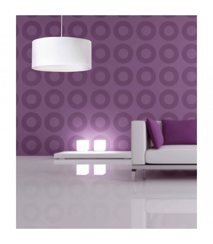 2 Light  Small Round Ceiling Pendant White, E27 - 2