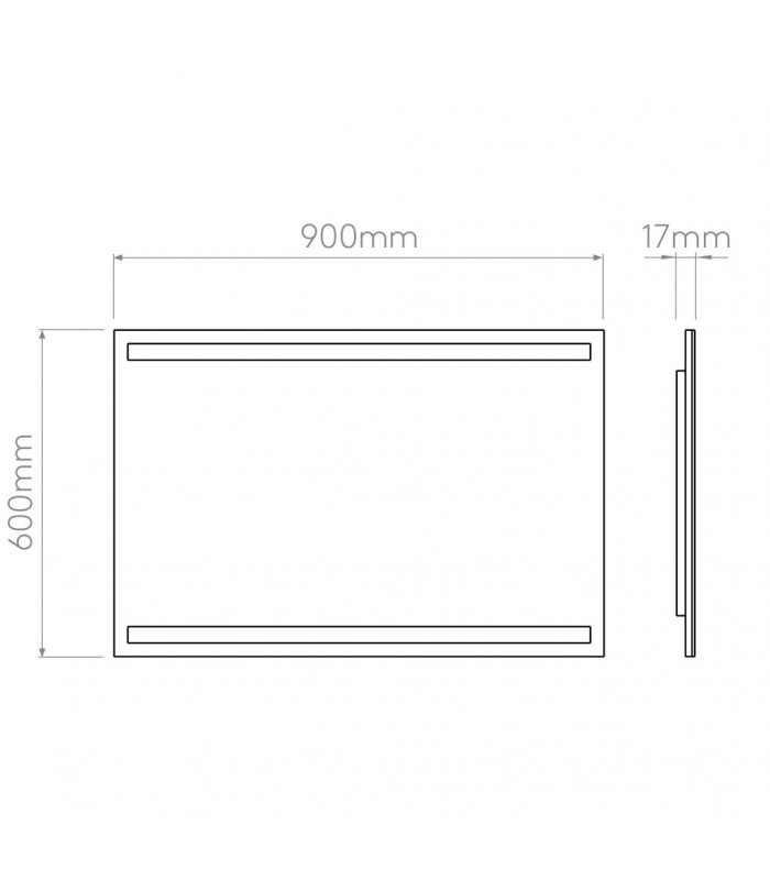 LED 6 Light Small Illuminated Bathroom Mirror Light IP44-6