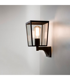 Farringdon Outdoor Wall Lantern Textured Black IP44 E27-1
