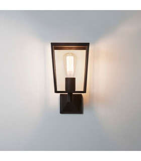 Farringdon Outdoor Wall Lantern Textured Black IP44 E27-2