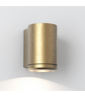 Jura Single Outdoor Coastal Wall Downlight Solid Brass IP44 GU10-1