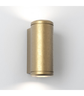Jura Twin 2 Light Outdoor Up Down Coastal Wall Light Solid Brass IP44 GU10-1