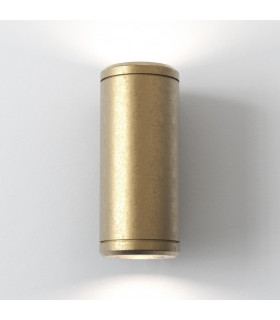 Jura Twin 2 Light Outdoor Up Down Coastal Wall Light Solid Brass IP44 GU10-2