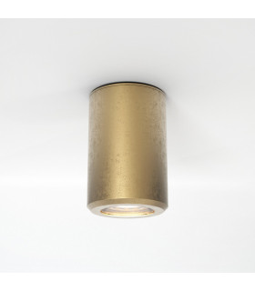 Jura Outdoor Round Surface Mounted Downlight Surface Coastal Brass IP44 GU10-1