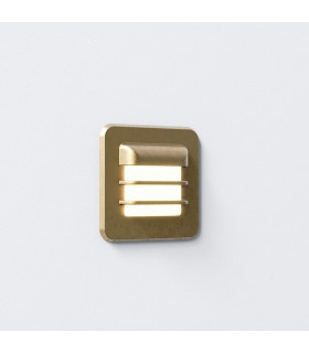 Arran LED Outdoor Square Coastal Wall Light Solid Brass IP65-1